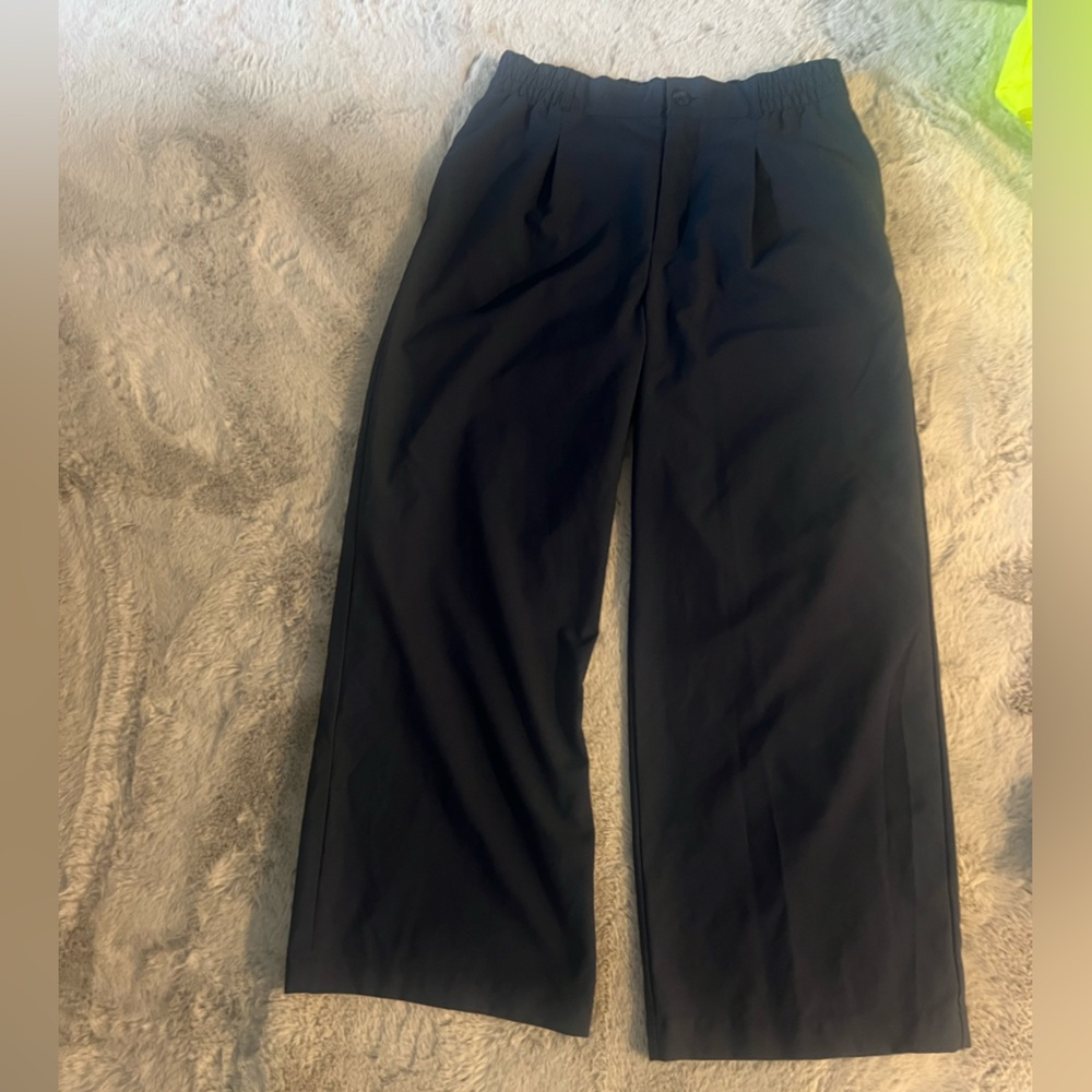 Beyond Yoga Navy Wide-Leg pant trouser